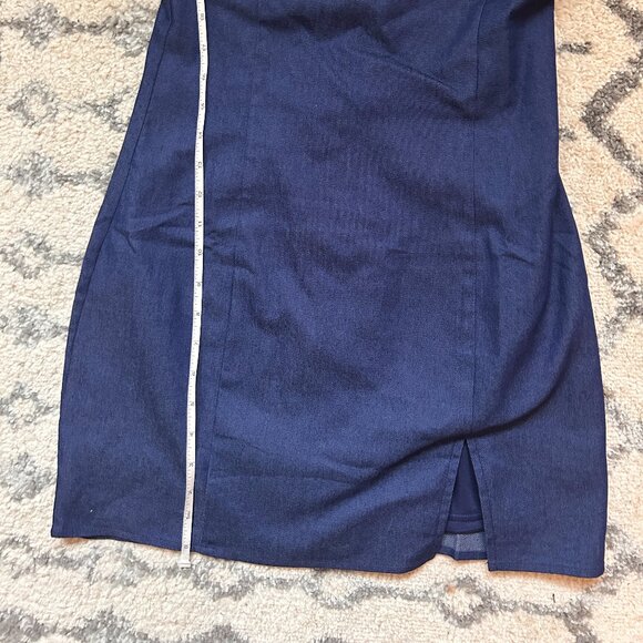 Tell Me More Space Blue Strapless Mini Dress Size M - Picture 8 of 8
